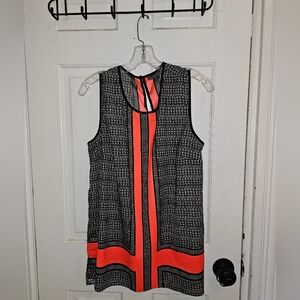 Vince Camuto Women's Sleeveless Black and Orange Top